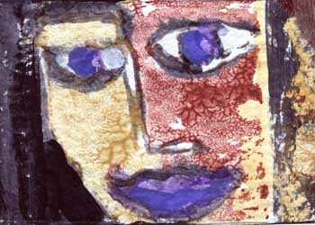 "Faces of Eve" by Mary Ann Inman, Clinton WI - Mixed Media
